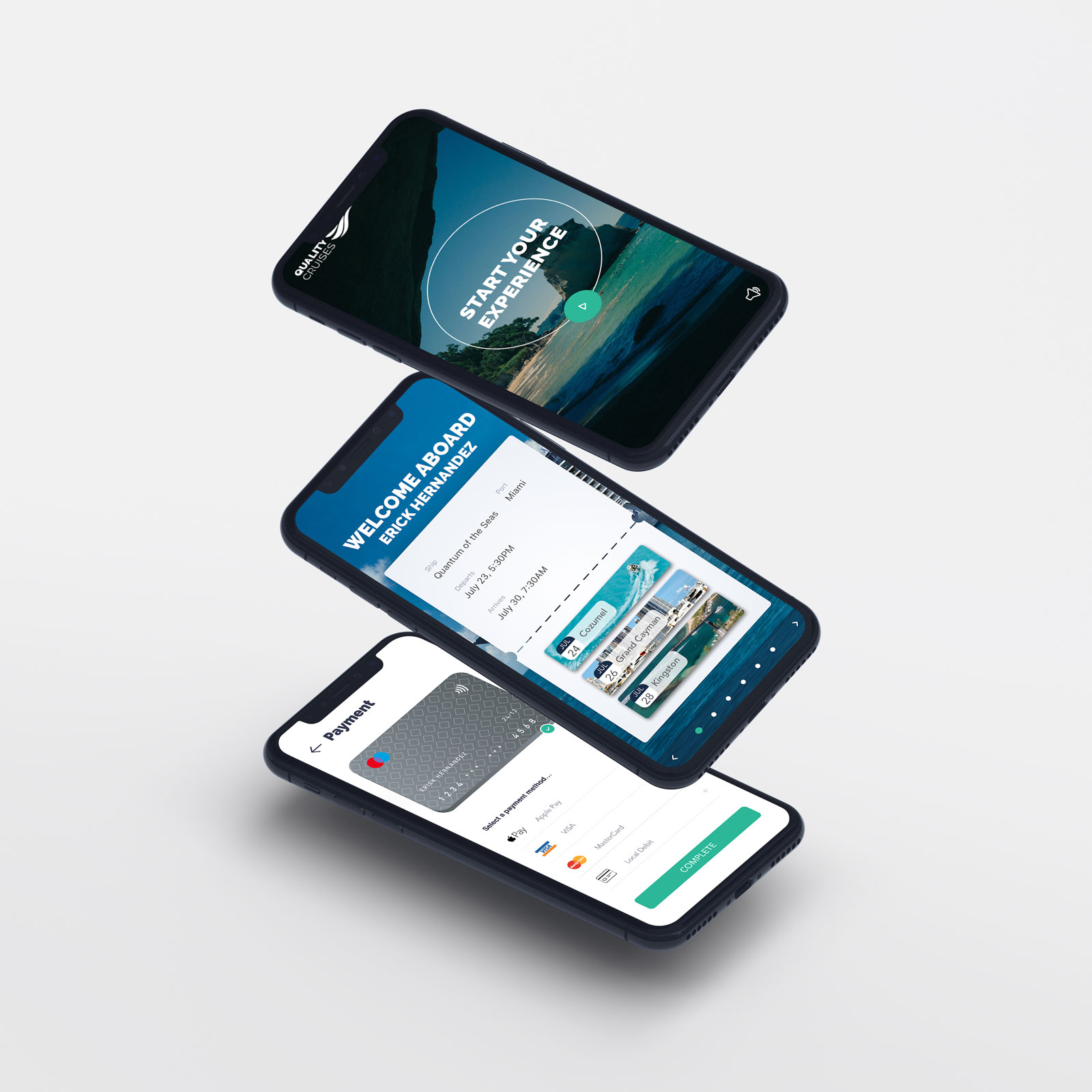 Stacked Phones Mockup